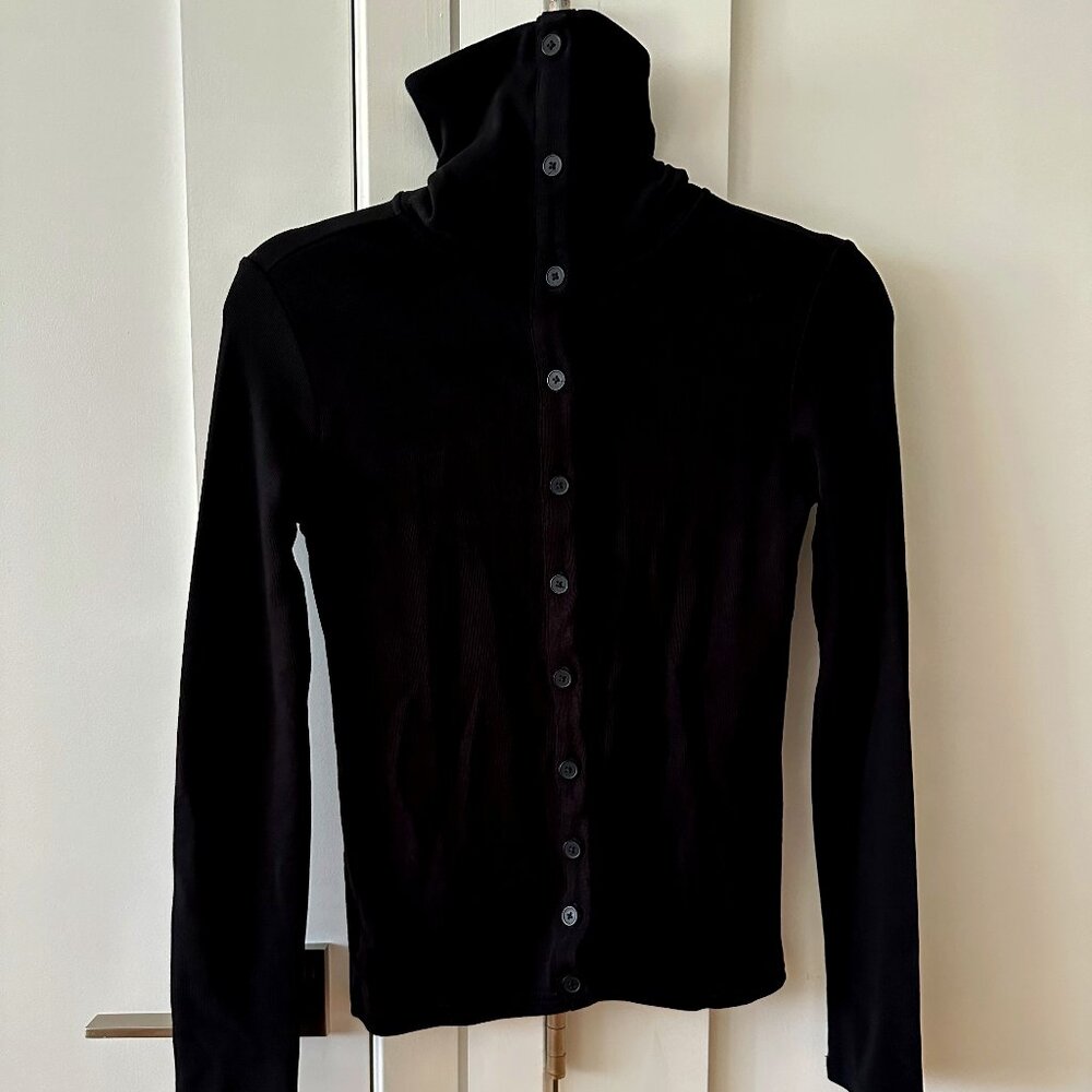 OAK + FORT BUTTON UP TURTLENECK NWT